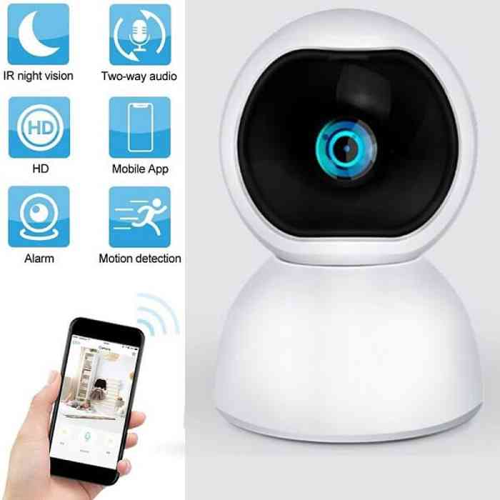 V380-Q12 Full HD Robot IP Camera Night Vision Wireless WiFi Camera with 2Way Audio